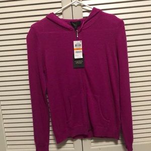 BNWT Charter Club Cashmere Zip Up Hoodie
